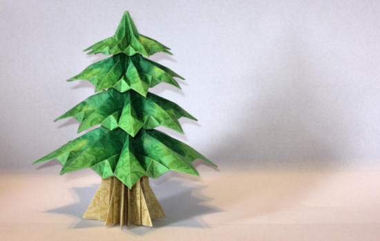 Origami de Árvore de Natal | Origami